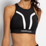 Calvin Klein Sport-BH in schwarz für Damen, Grösse: XS. Wo Medium Support Sports Bra